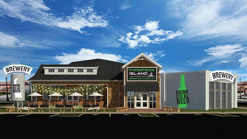 SoDel Concepts’ Thompson Island Brewing Company brewpub will open next to Bluecoast Seafood Grill + Raw Bar in Rehoboth Gateway.